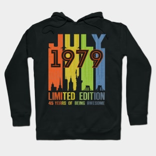 July 1979 Limited Edition 45 Years Of Being Awesome Hoodie